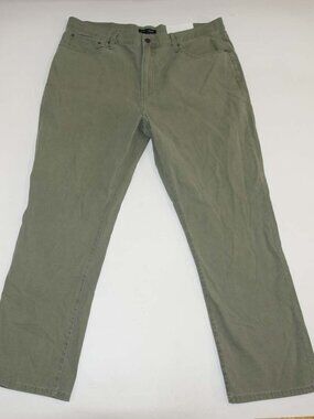 Lucky Brand Men's 223 Straight Leg 5 Pocket Canvas Pants 40 x 32 NWT Green